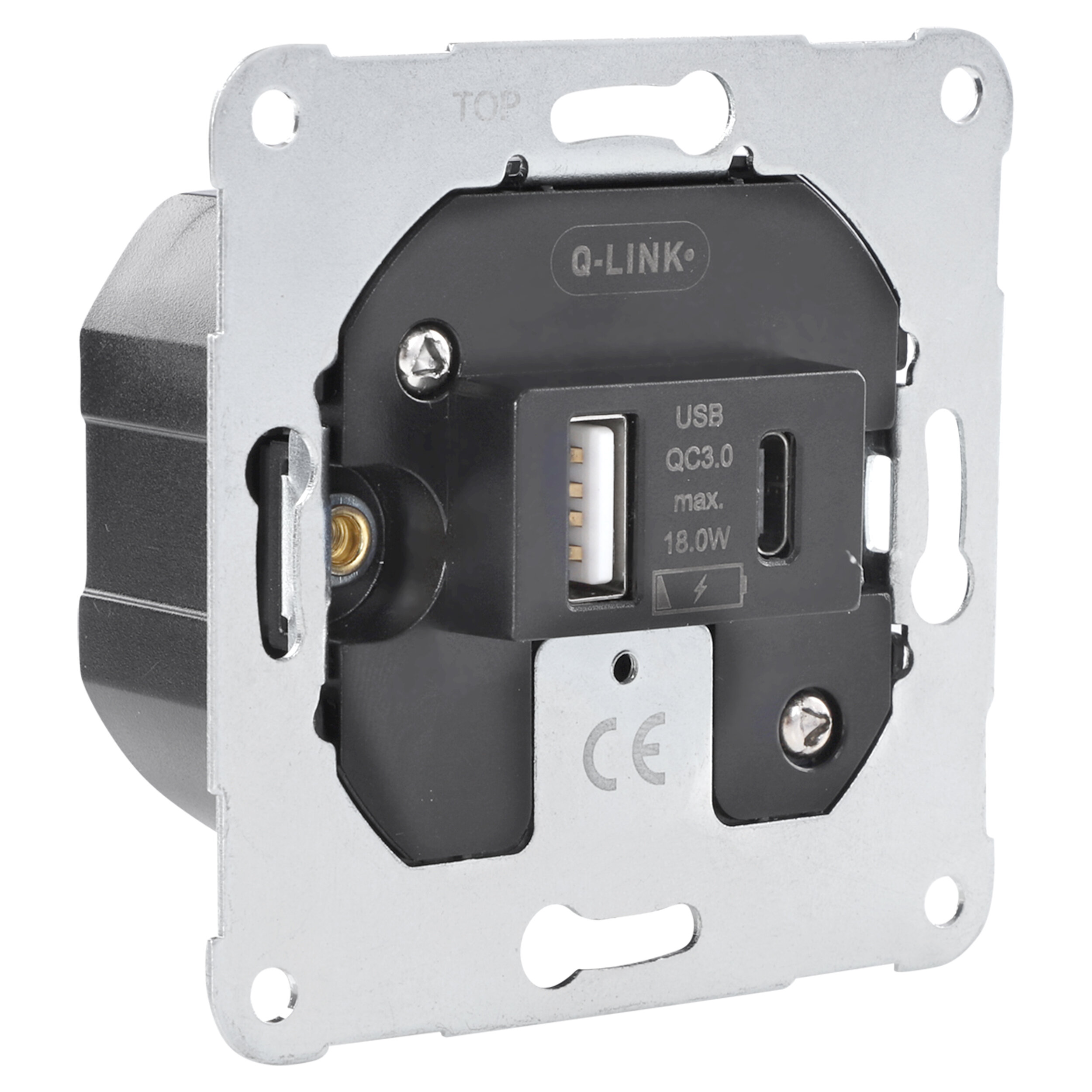 Q-Link charger element inbouw USB A/C