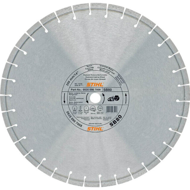 Stihl doorslijpschijven D-SB80 Ø 350mm/14"