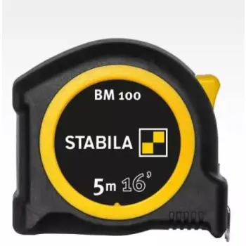 Stabila rolmaat BM100,19mm 5m (16'),cm/inch