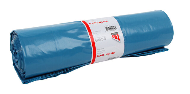 Afvalzak Quantore LDPE T70 240L blauw