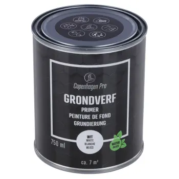 Copenhagen pro grondverf waterb. wit 750ml