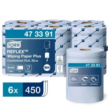 Tork Reflex Wiping Plus Poetspapier 2-Laags