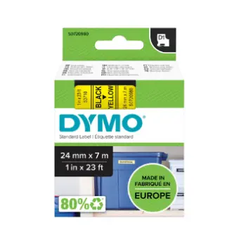 DULA Dymo D1 53716 - S0720960 zwart op blauw