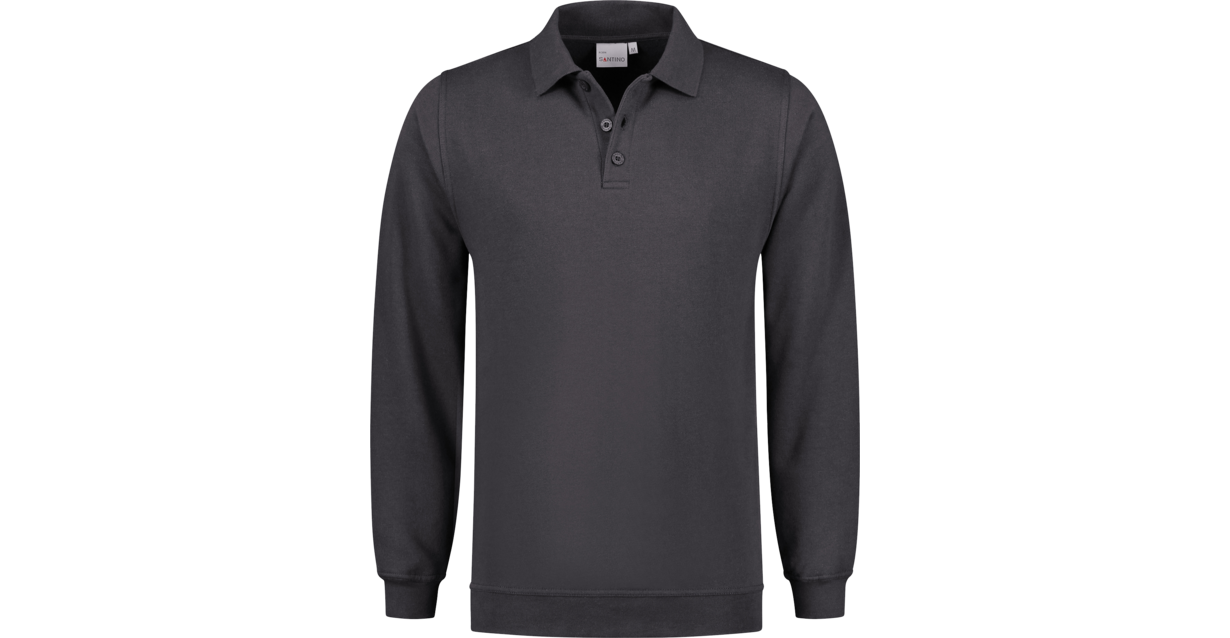 Santino polosweater Robin grafiet XL