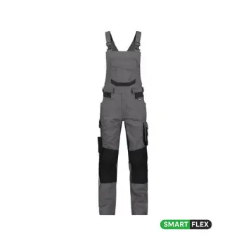 Dassy bretelbroek Tronix grijs/zwart 53