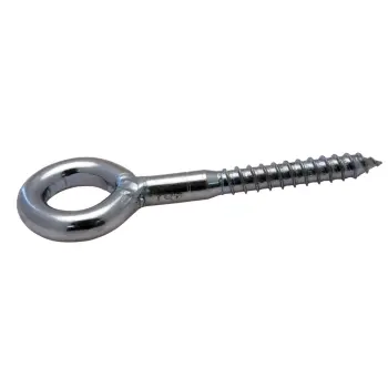 Schroefogen zwaar gelast ijzer gegalvaniseerd | Screw eyes heavy type welded iron galvanized | Schwere Ringschrauben verschweißt Eisen glanzverzinkt | Pitons lourds soudés acier zingué