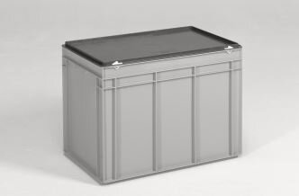Magazijnbak 600x400x440mm 90 liter grijs