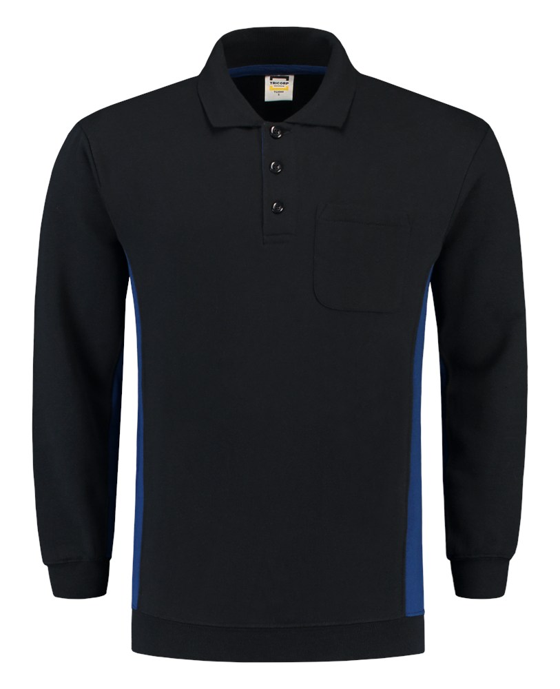 Afbeelding TRICORP WORKWEAR polosweater bicolor borstzak 302001