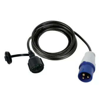 Perel Schuko CEE stekker verloopkabel 3m