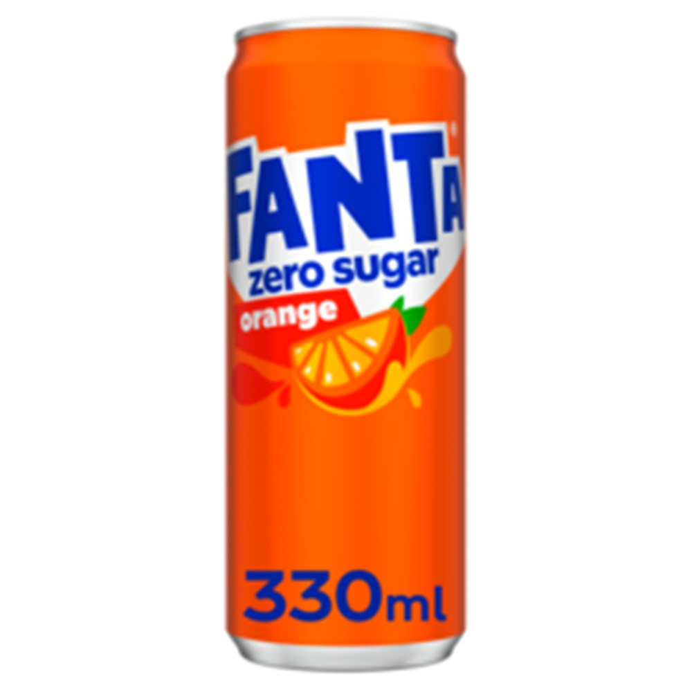 Fanta orange zero blik 33cl