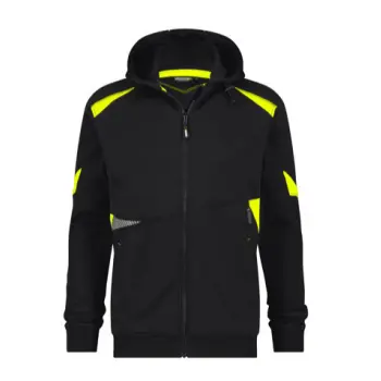 Dassy Santos hoodie zwart/fluogeel 3XL