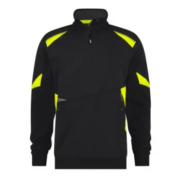 Dassy Aratu sweater zwart/fluogeel XL