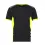 Dassy Tampico t-shirt zwart/fluogeel XS
