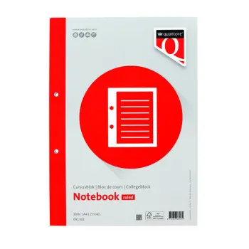 Cursusblok Quantore A4 lijn  100vel 80gr