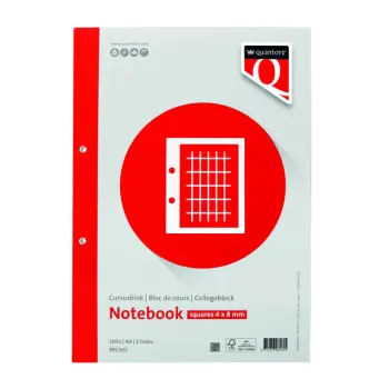 Cursusblok Quantore A4 ruit 4x8 commercieel