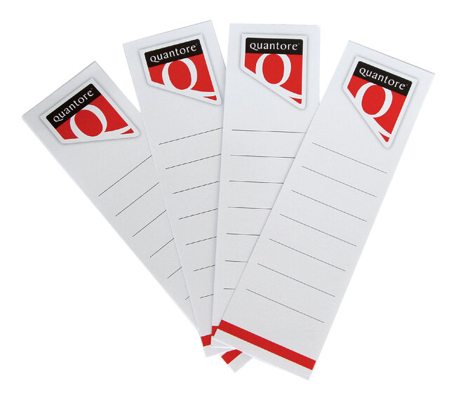 Rugetiket Quantore breed 58x190mm