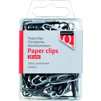 Paperclip Quantore 28mm assorti 100 stuks