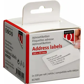 Labeletiket Quantore 99014 54x101mm adres wit