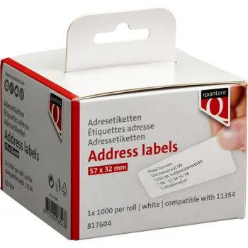 Labeletiket Quantore 11354 57mmx32mm adres