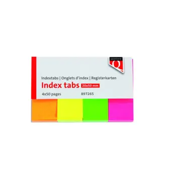 Indextabs Quantore 20x50mm neon 200 stuks