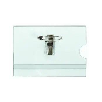Badge Quantore met clip en speld 60x90mm