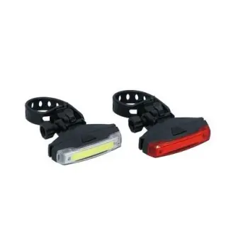 Dresco fiets voor en achterlicht LED