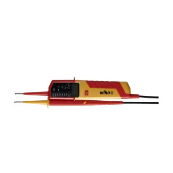 Afbeelding Wiha spanningszoeker en doorgangstester 12 – 1.000 v ac, cat iv incl. 2x aaa-batterijen 25515