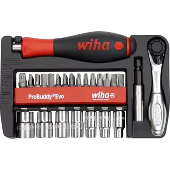 WIHA ProBuddy Dopsleutel- en Bitset 1/4" 6251M, 40-delig