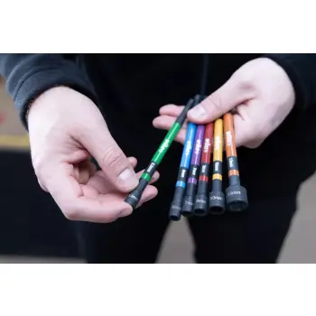 WIHA Magnetische dopsleutelset 1/4" met kleurcodering 7044C 150 mm, 6-delig