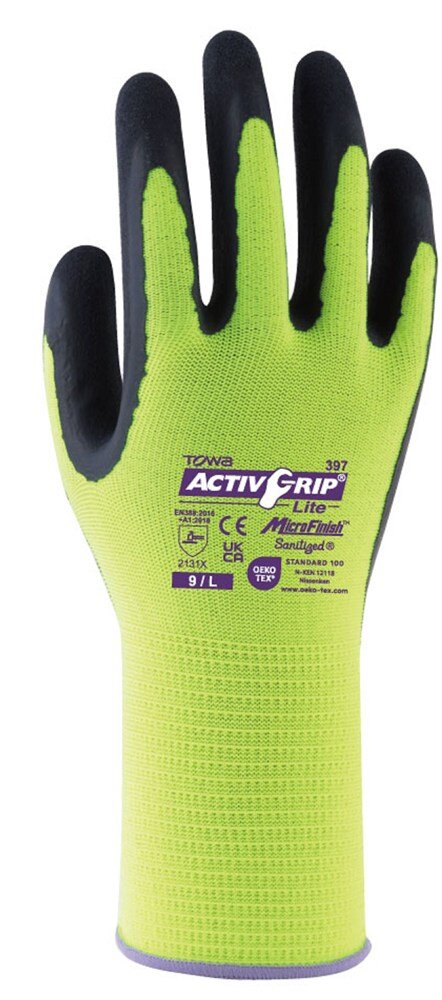 Afbeelding Towa handschoen, latex gecoat ActivGrip Lite 397