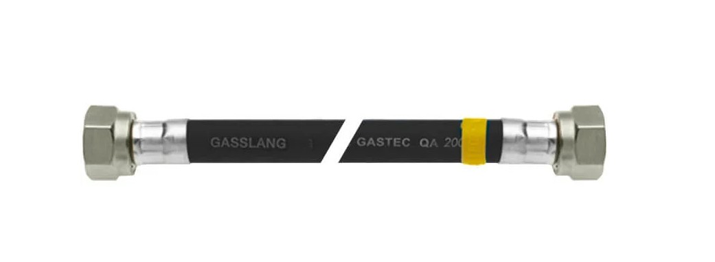 Gasslangset met moeren        100cm