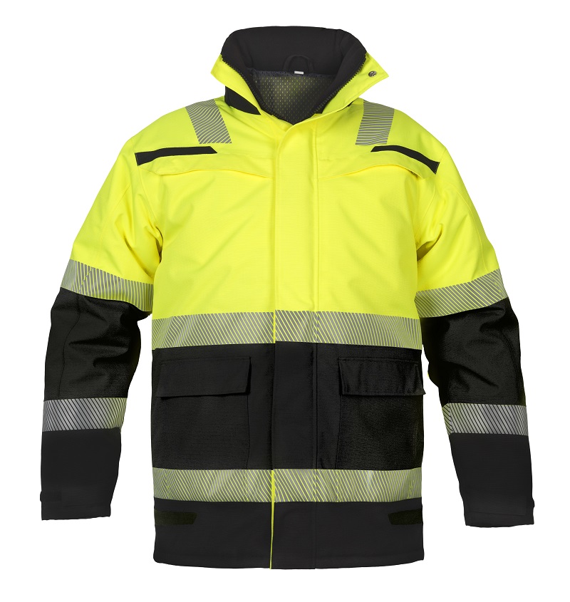Hydrowear parka utah zwart/geel 4XL