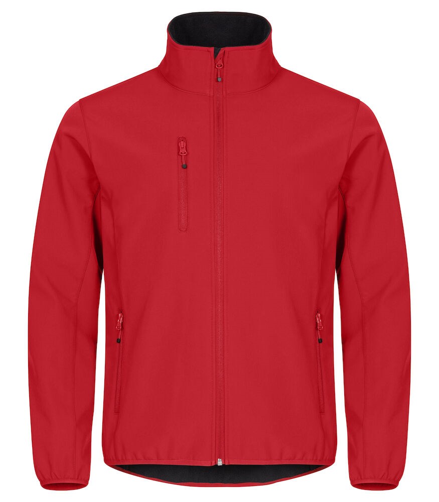 Classic softshell jacket heren rood 4XL