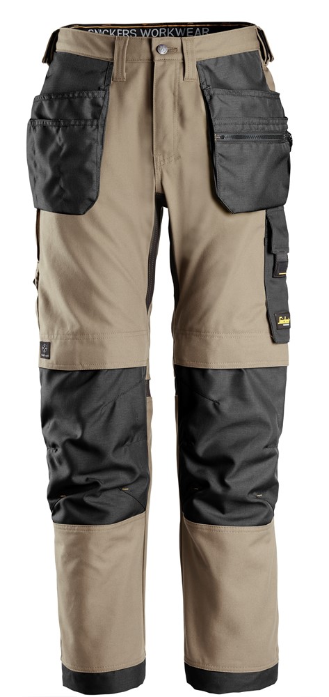 Snickers broek 6224 khaki/zwart 162