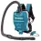 Afbeelding Makita 2x18 v rugstofzuiger voor schoonmaak DVC261ZX22