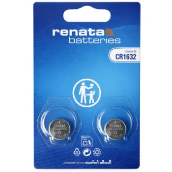 Renate knoopcel 3.0v cr1632 2 stuks