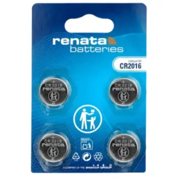 Renate batterij cr2016 3.0v 4 stuks