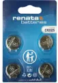Renata batterij cr2025 3.0 v 4 stuks