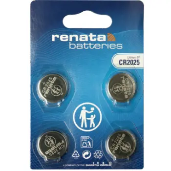 Renata batterij cr2025 3.0 v 4 stuks