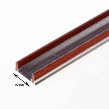 Fiberrail aluminium dubbel 10x3 2m