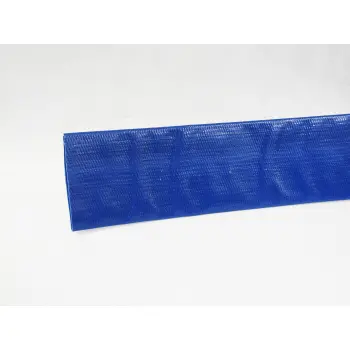 PVC slang plat oprolbaar blauw 38mm