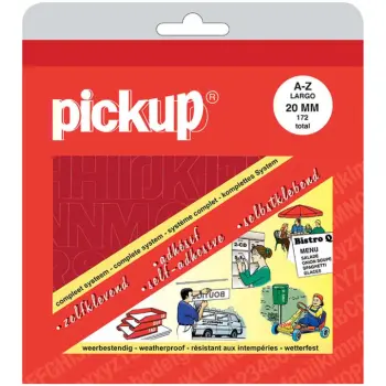 Pickup letterset largo20 rood