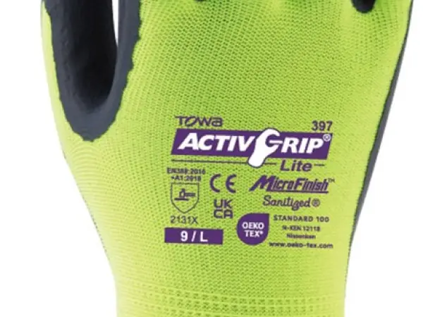 Afbeelding Towa handschoen, latex gecoat ActivGrip Lite 397