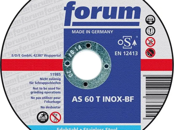 Forum Doorslijpschijf INOX vlak 230x1,9mm