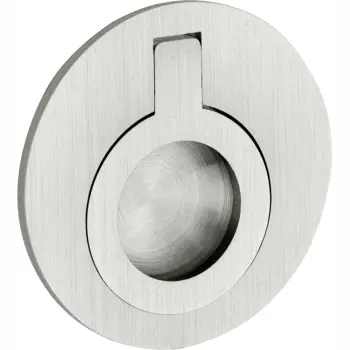 Wb luikring rond mat nikkel 50mm