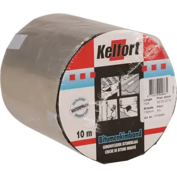 Bitumenkimband aluminiumkleurig Kelfort