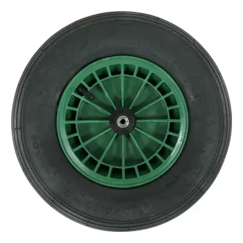 kruiwagenwiel 2PLy groen