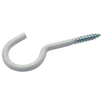 Schroefhaken epox wit | Cup-hooks epox white | Gebogene Schraubhaken Epox weiß | Crochets d'armoires epox blanc