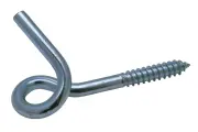 Krulhaken houtdraad ijzer gegalvaniseerd | Curlhooks wood thread iron galvanized | Spiralhaken mit Holzgewinde Eisen glanzverzinkt | Crochets de boucle à bois acier zingué