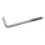 Schroefduimen ijzer epox wit | Square hooks iron epox white | Gerade Schraubhaken Eisen Epox weiß | Gonds à vis acier epox blanc